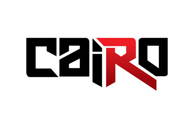 Cairo typography design vector, for t-shirt, poster and other uses