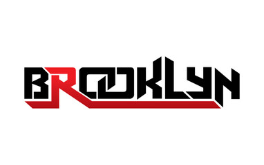 Brooklyn typography design vector, for t-shirt, poster and other uses