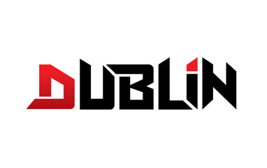 Dublin typography design vector, for t-shirt, poster and other uses