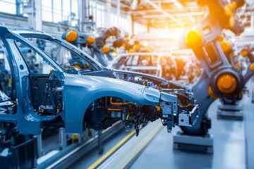 Fototapeta premium Car Assembly Line