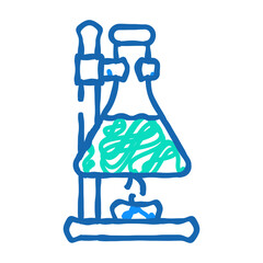 experiments in laboratory tool doodle icon sketch vector. experiments in laboratory tool sign. isolated symbol illustration