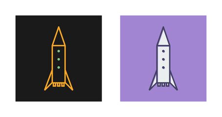 Space Rocket Vector Icon