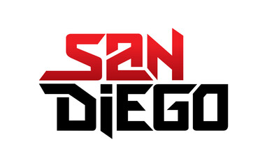 San Diego typography design vector, for t-shirt, poster and other uses