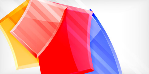 Vector abstract color geometric shapes. Illustration For Wallpaper, Banner, Background, Card, Book Illustration, landing page