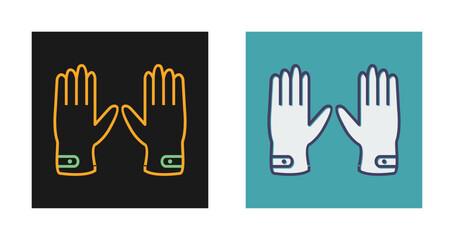 Leather Gloves Vector Icon