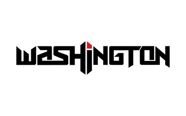 Washington typography design vector, for t-shirt, poster and other uses
