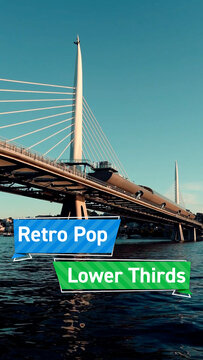 Vertical Retro Pop Lower Thirds