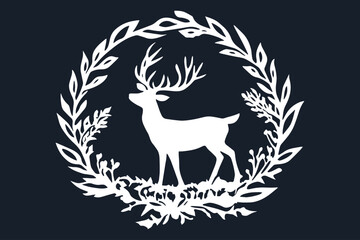 Christmas Decor, Christmas Decor vector, paper cut Christmas Decor SVG cut file