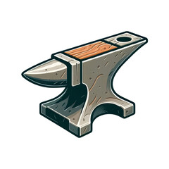 Anvil isolated on transparent background