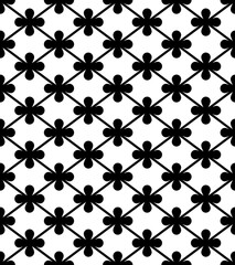 Flower arch shape on diagonal lines pattern