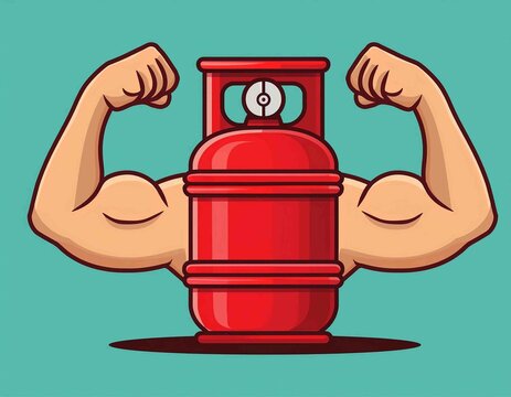 recommend clip art: the gas cylinder muscular vector