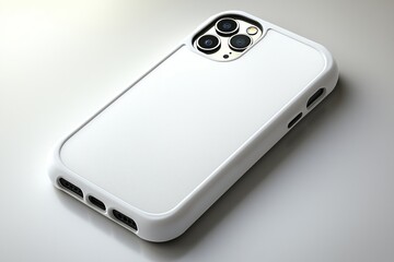 Smartphone case mockup isolated created with Generative AI
