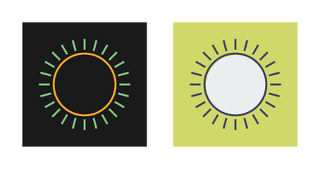 Fototapeta premium Sun Vector Icon