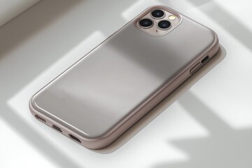 Smartphone case mockup isolated created with Generative AI