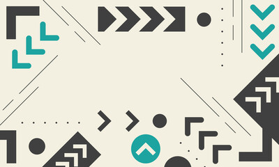 Trendy abstract background. Composition of arrow shapes. - Vector.