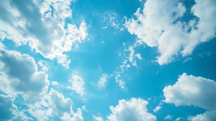 Beatiful sky with comolus clouds
