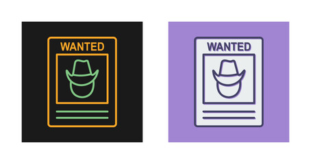 Wanted Poster Vector Icon