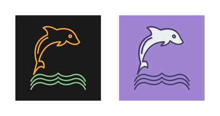 Dolphin Vector Icon