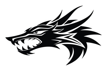 ribal Wolf Head Design – Fierce and Bold Vector Art