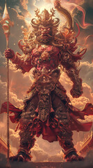 Fototapeta premium dragon in fire