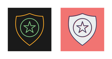 Obraz premium Police Badge Vector Icon