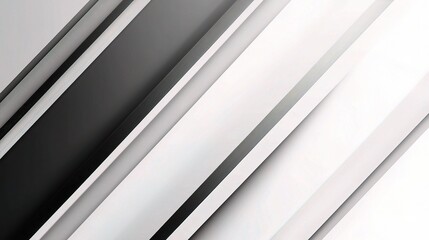 Obraz premium Abstract Geometric Stripes in Monochrome Tones