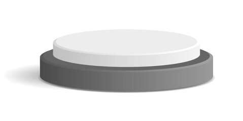 cylinder podium tube circle podium stage 3d Abstract minimal scene mockup products display studio, Stage showcase. Vector geometric forms
