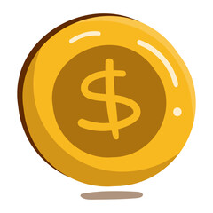 Coin Game Element Illustration