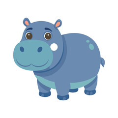 Premium Hippo Vector Art.