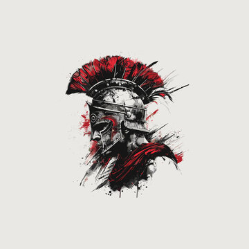 Spartan Warrior vector illustration