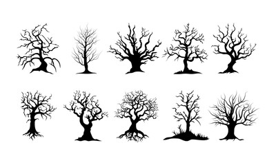 Set of Dead Trees, Halloween silhouette