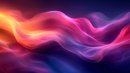 Obraz premium Abstract vibrant waves of color on a