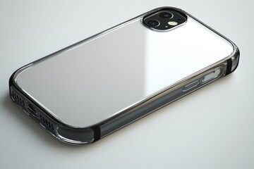 Smartphone case mockup isolated created with Generative AI