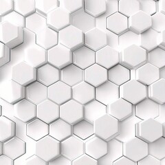 White Hexagonal Pattern Background Design