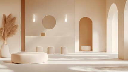 极简主义风格的电子商务空景