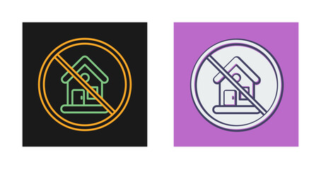 No House Vector Icon