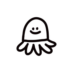 squid icon design vector illustration