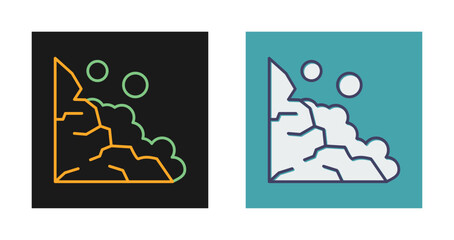 Landslide Vector Icon