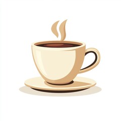 Fototapeta premium Cartoon Coffee Cup