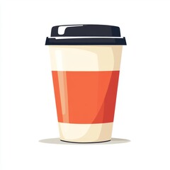 Vector Illustration of a Coffee Cup