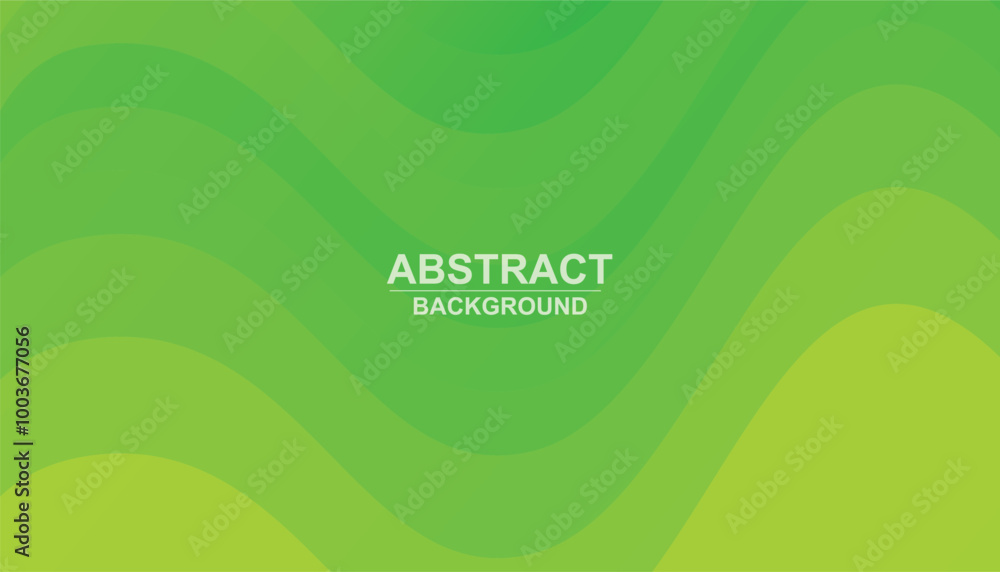 Poster green wave background. minimalist dynamic smooth shapes. cool background design for posters, banner.