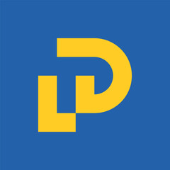 Letter P logo. Icon design. Template elements. Geometric abstract logos