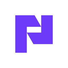 Letter P logo. Icon design. Template elements. Geometric abstract logos