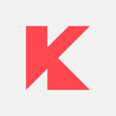 Letter K logo. Icon design. Template elements. Geometric abstract logos
