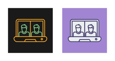 Online Class Vector Icon
