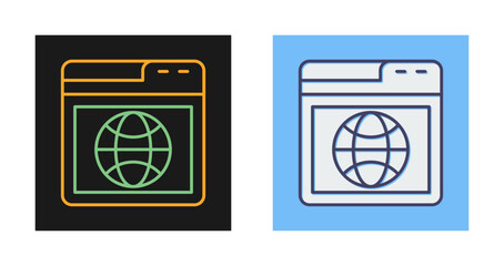 Web Browser Vector Icon