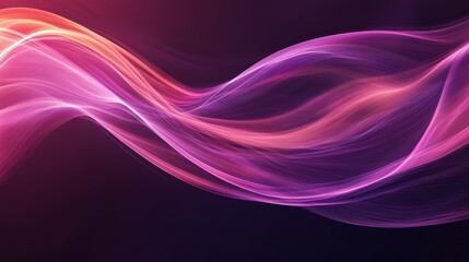 Colorful abstract flow of light waves, vibrant
