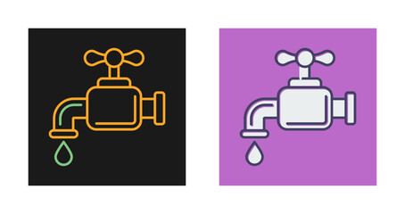 Water Faucet Vector Icon