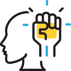 Vector multicolor icon for Autonomy