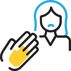 Vector multicolor icon for Assault